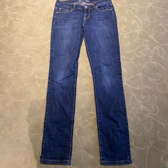 Dark Wash Blue Skinny Jeans - Picture 1 of 4
